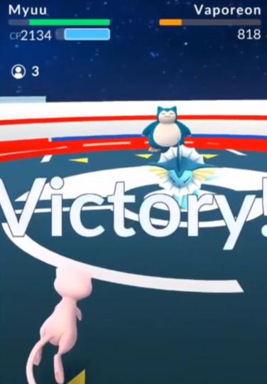 Video] Mew defeats Pinsir and two Vaporeons