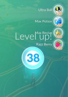 Pokémon GO' Level up Rewards