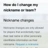 How to change a nickname