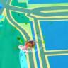 Green leaves on the map of Pokemon Go
