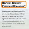 How to delete Pokemon Go account
